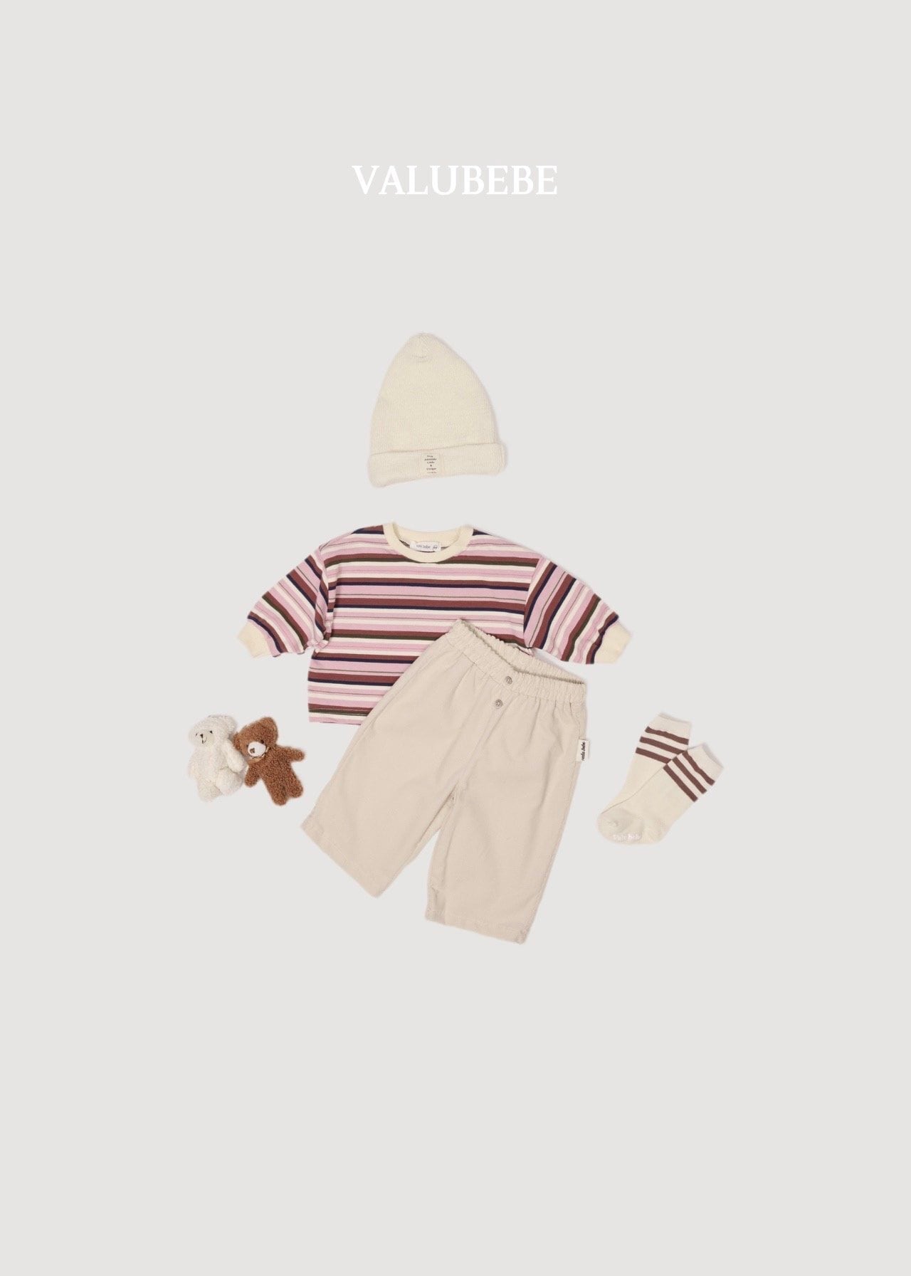 送料無料【予約】/ ボタンチノパンツ / valubebe