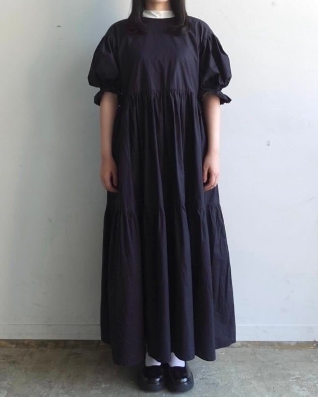 organic cotton tiered dress