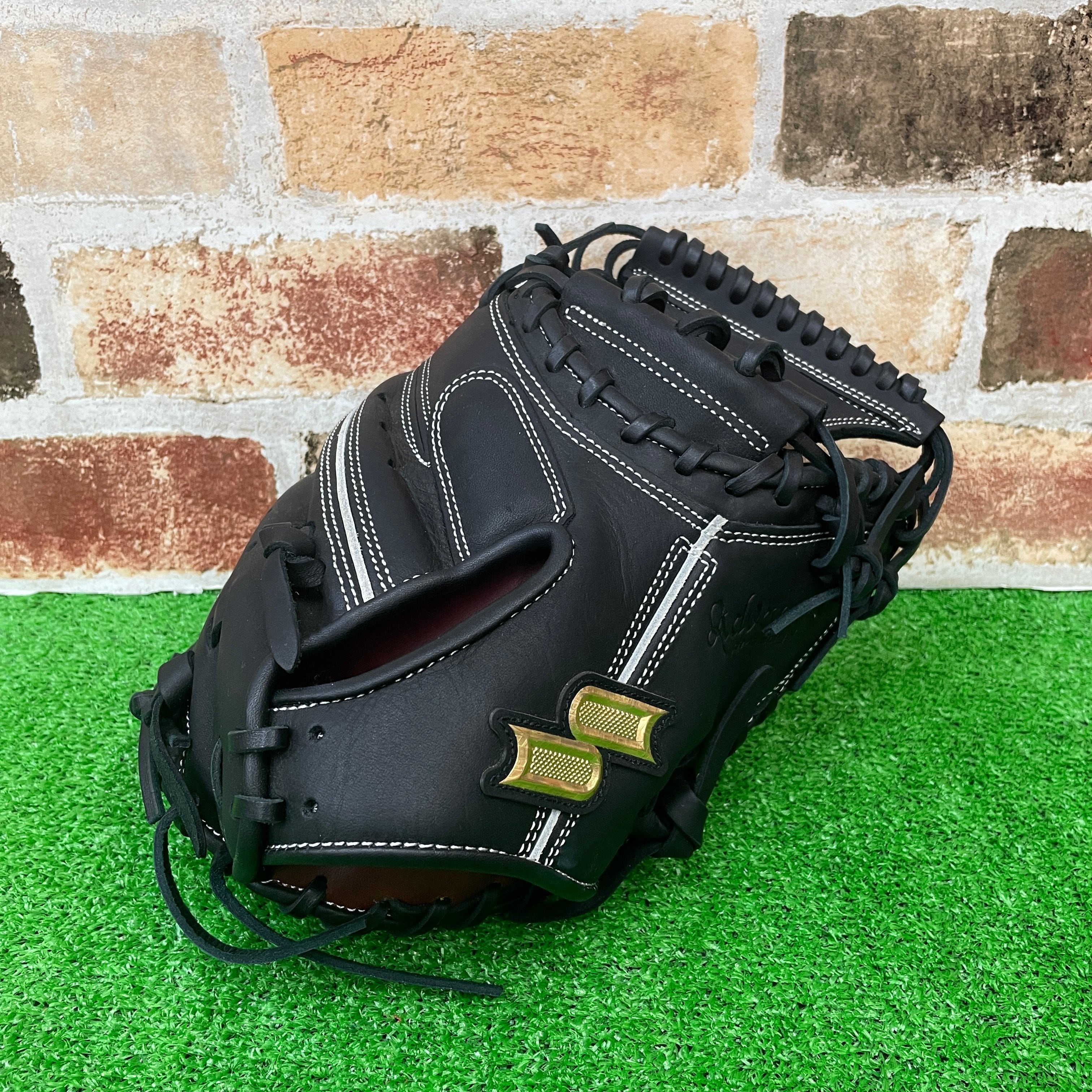 店舗別注】MUJI GLOVE 硬式ミット 捕手用 キャメル 高校野球対応