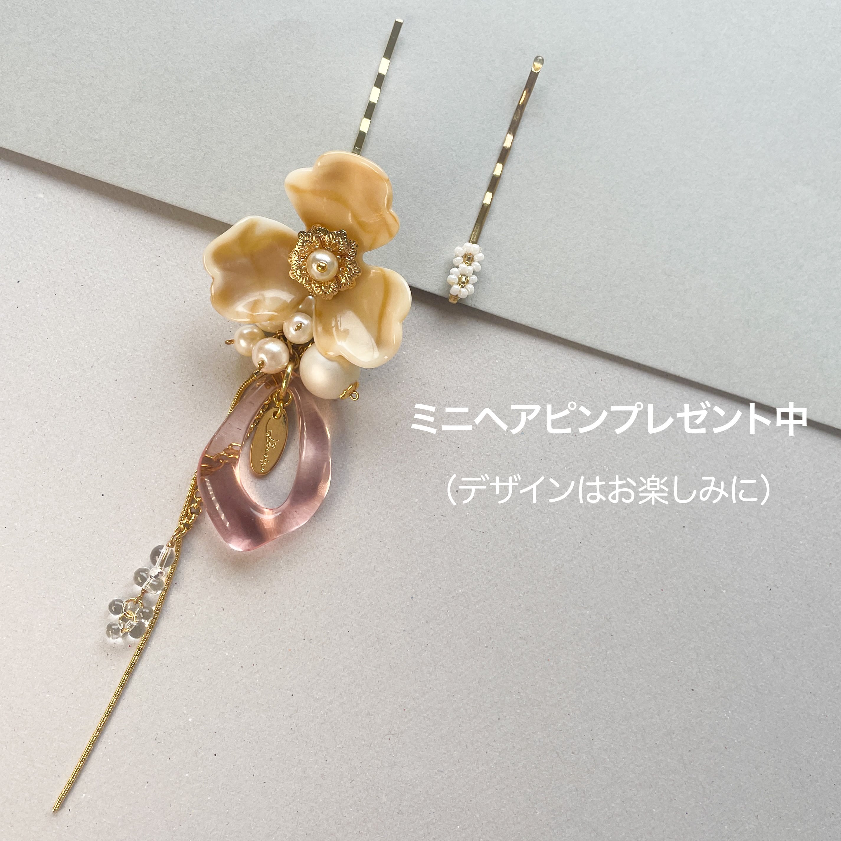 髪につけるイヤリングjhp0017/痛くない 落としにくい ブライダル