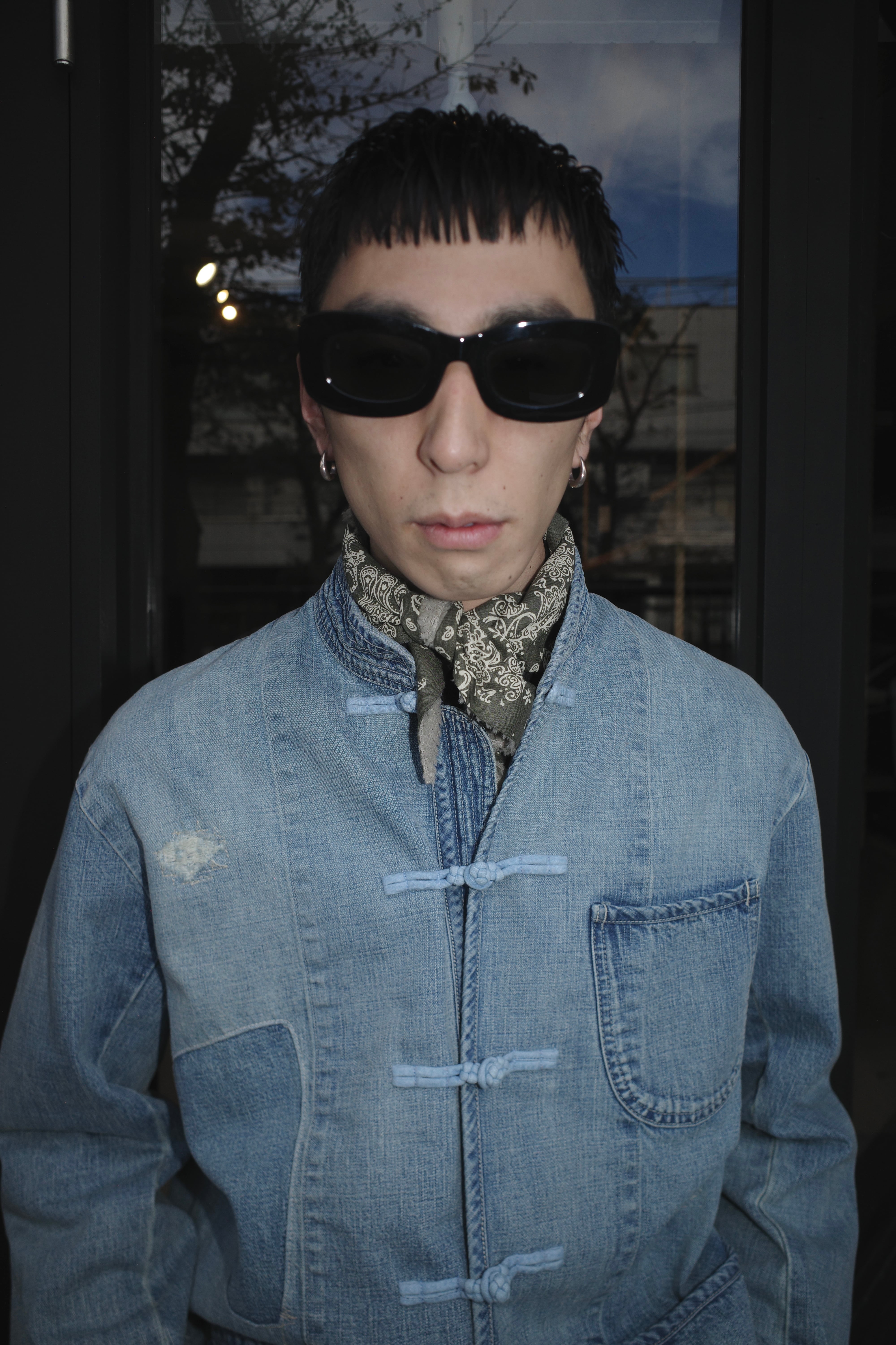 CANNERY ROW DENIM CHINESE JACKET サイズ4 CANNERY ROW DENIM CHINESE JACKET サイズ4