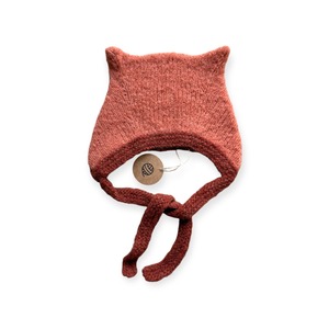 【HAKONIWA PRODUCTS 別注】pixie hat / Bicolor Kitty hat / ORANGE BROWN×RED BROWN