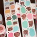 新作☆ CX87｜caicaixuanxuan 菜菜瑄瑄【小熊手绘气泡记】型抜き 書ける紙 ロールシール