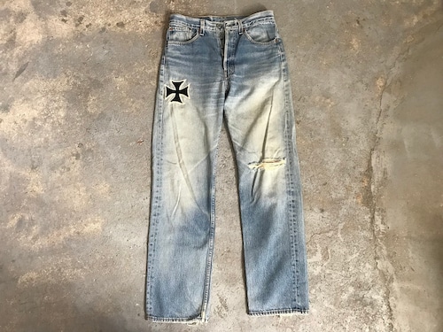 90s Levi's 501 iron cross crafted by AFTER DARK