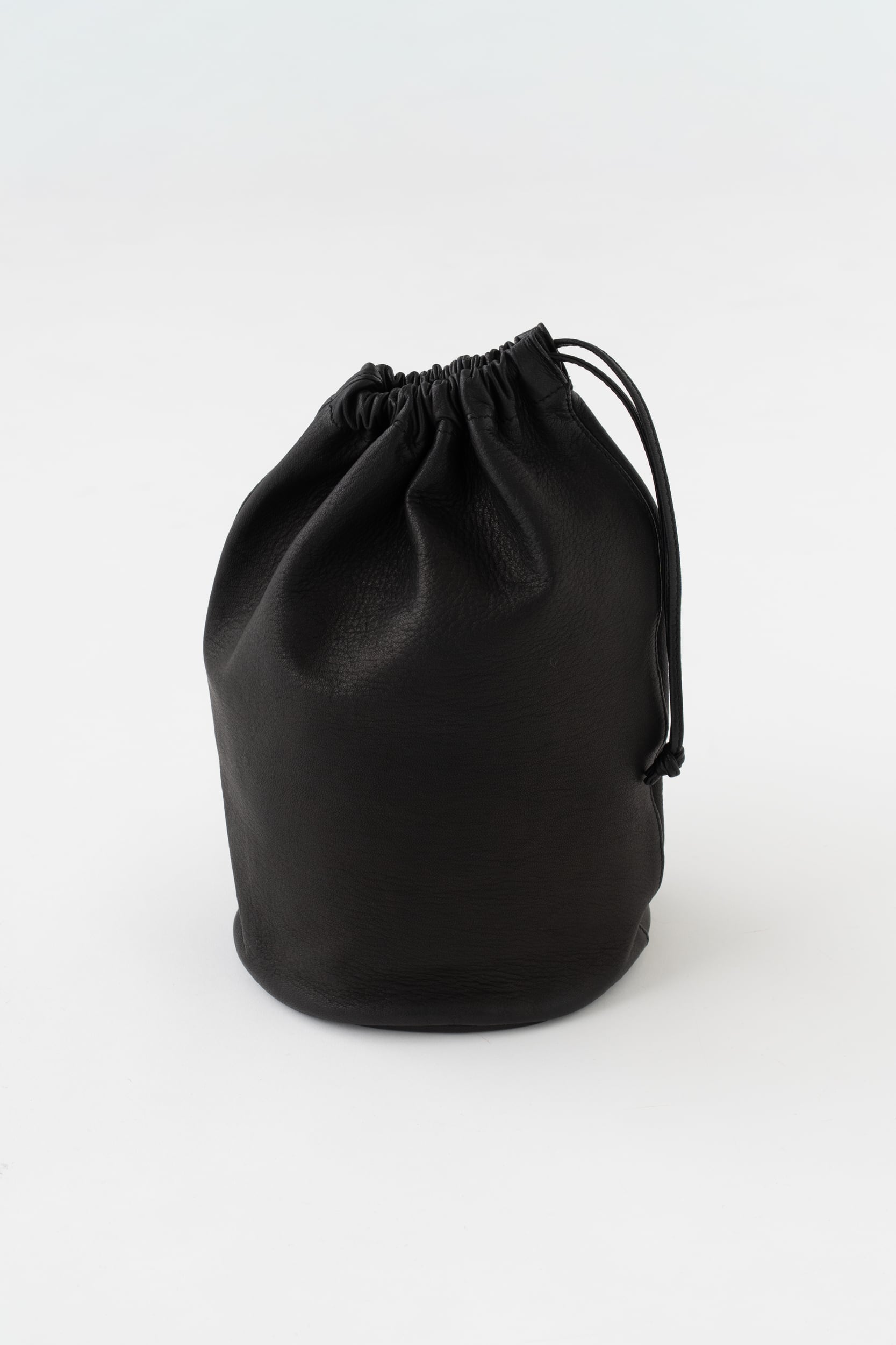 バッグ / Aeta / DA76 Double Faced DRAWSTRING POUCH L / Black | Y