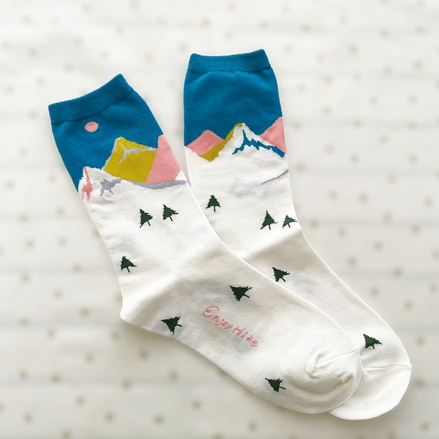 【garapago socks】山の風景 ソックス