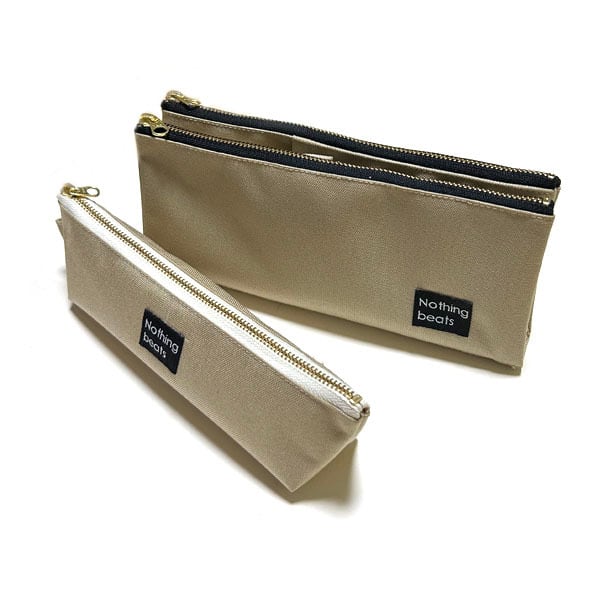 S・M・L サイズが選べる】ダブルジッパーペンケース CORDURA