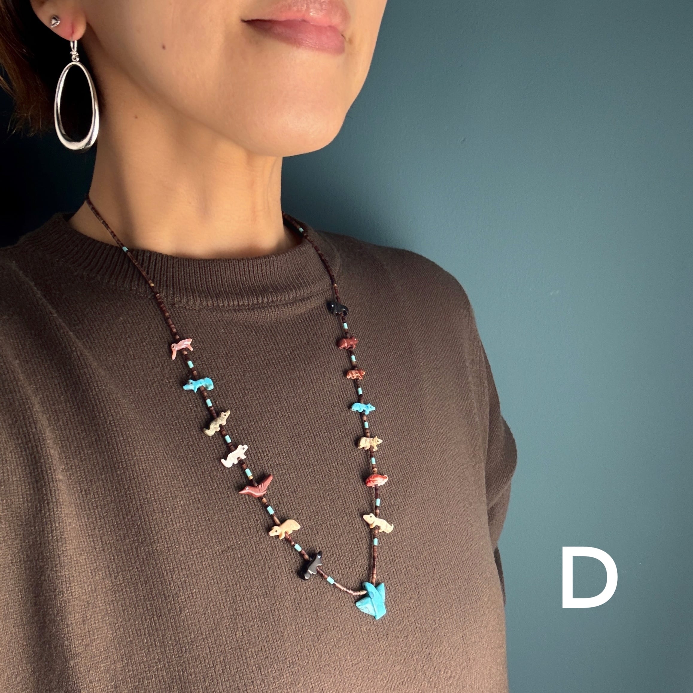 Indian Jewelry》マルチストーン フェティッシュネックレス | 【公式