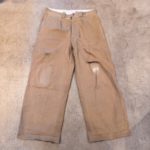 1940s FRENCH WORK CHINO PANT