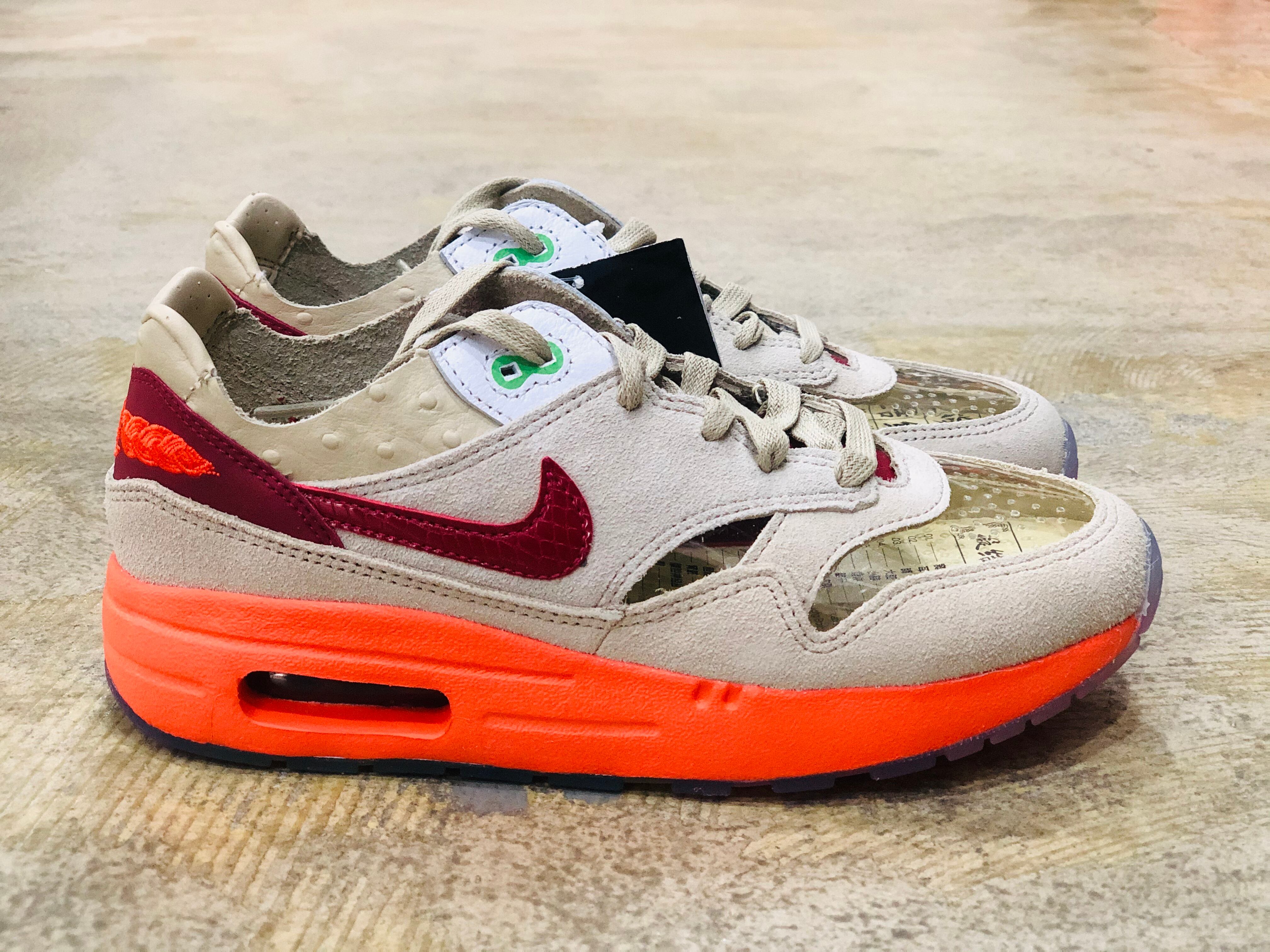 CLOT × NIKE AIR MAX 1 PS NET/DEEP RED-ORANGE BLAZE クロット