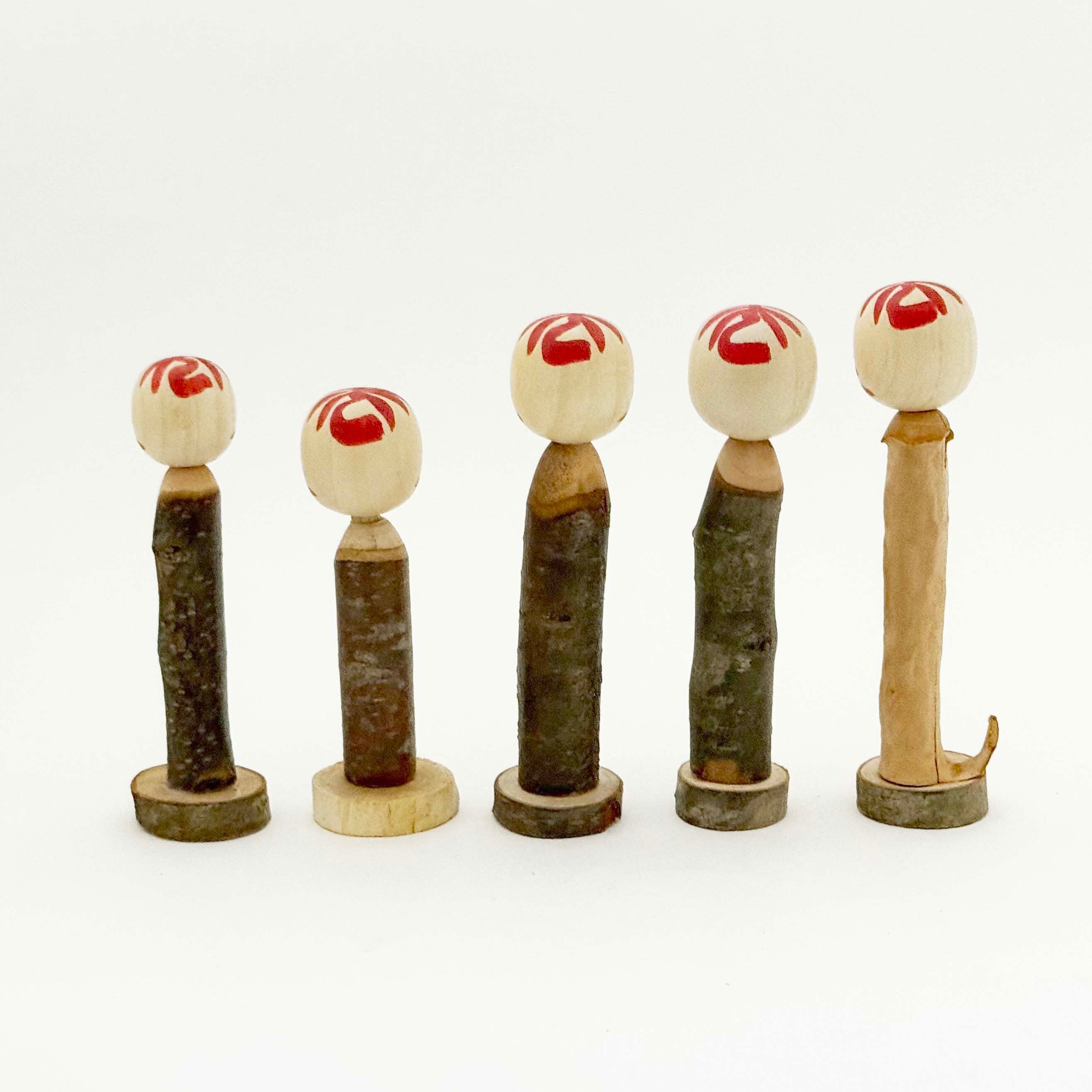 木の枝こけし（遠刈田系/小笠原義雄工人）