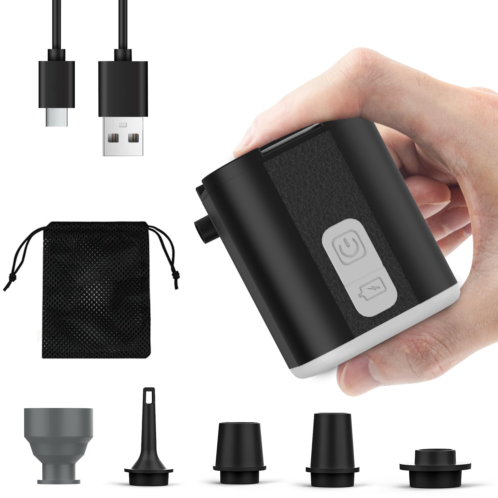 ETENWOLF AIR 3 携帯式エアーポンプ 強力な360L/分電動空気入れ