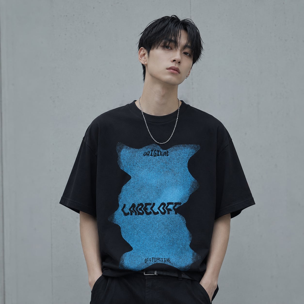 Loose Print Short Sleeve T-Shirt 0004