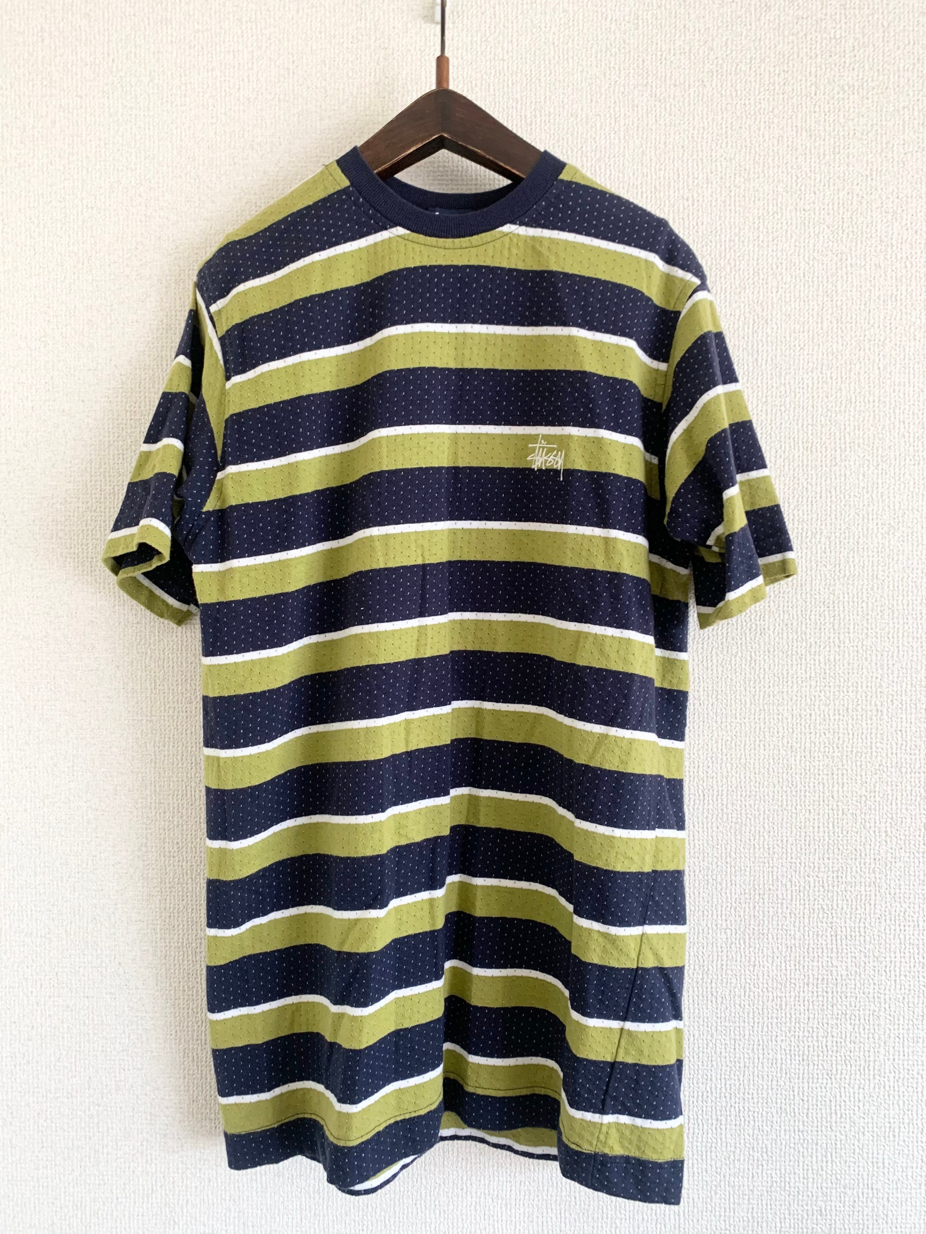 90s stussy ボーダー柄 Tシャツ USA製 | gombieswear
