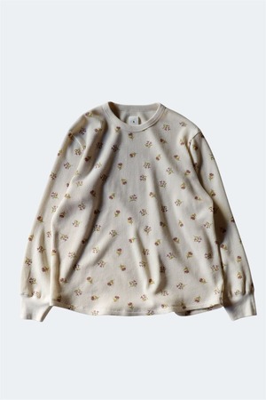 RL【LILY PRINT THERMAL L/S ECLU/WINE 】