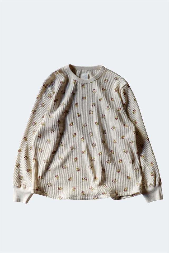 RL【LILY PRINT THERMAL L/S ECLU/WINE 】