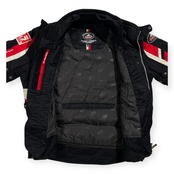 KUSHITANI クシタニ ヨシムラ コラボ ライディング ジャケット サイズ XL /ブラック×レッド バイクウェア 防寒 プロテクター対応