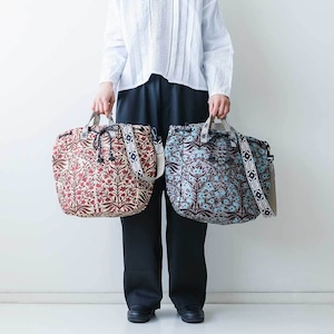 Bindu ボタニカルフラワージャカードモチーフバッグ