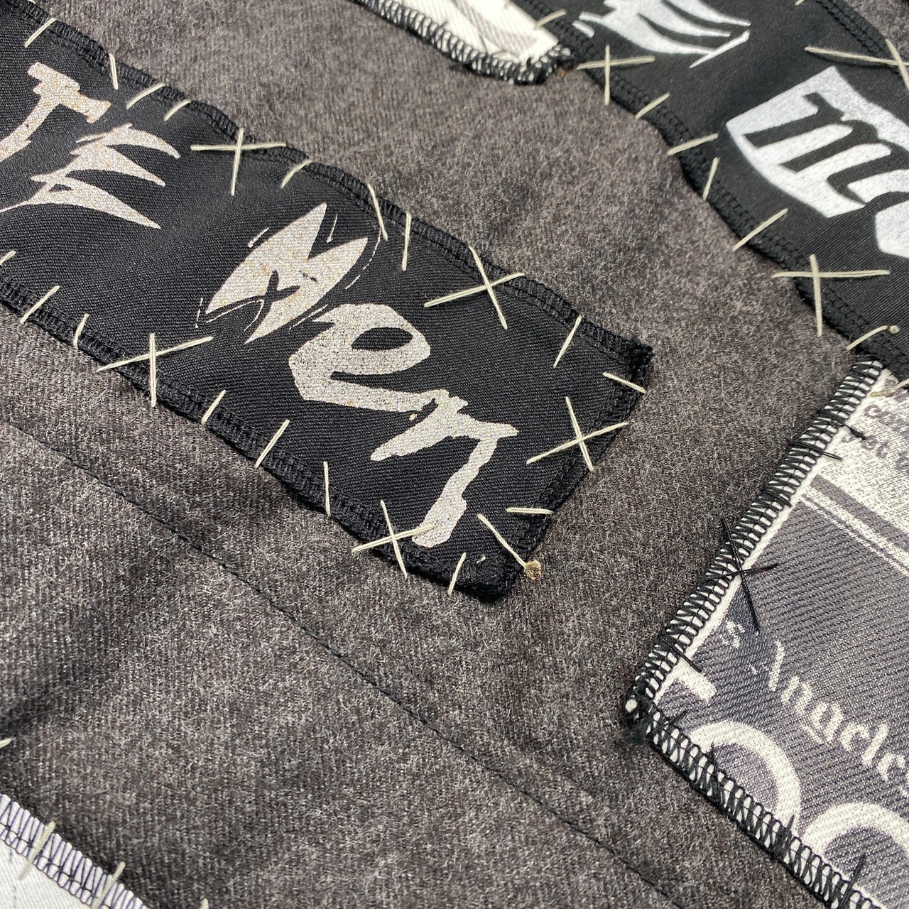 【rd12】最高級ギャバウール リメイクライダースジャケットPaint REMAKE WOOL RIDERS JACKET GRAY