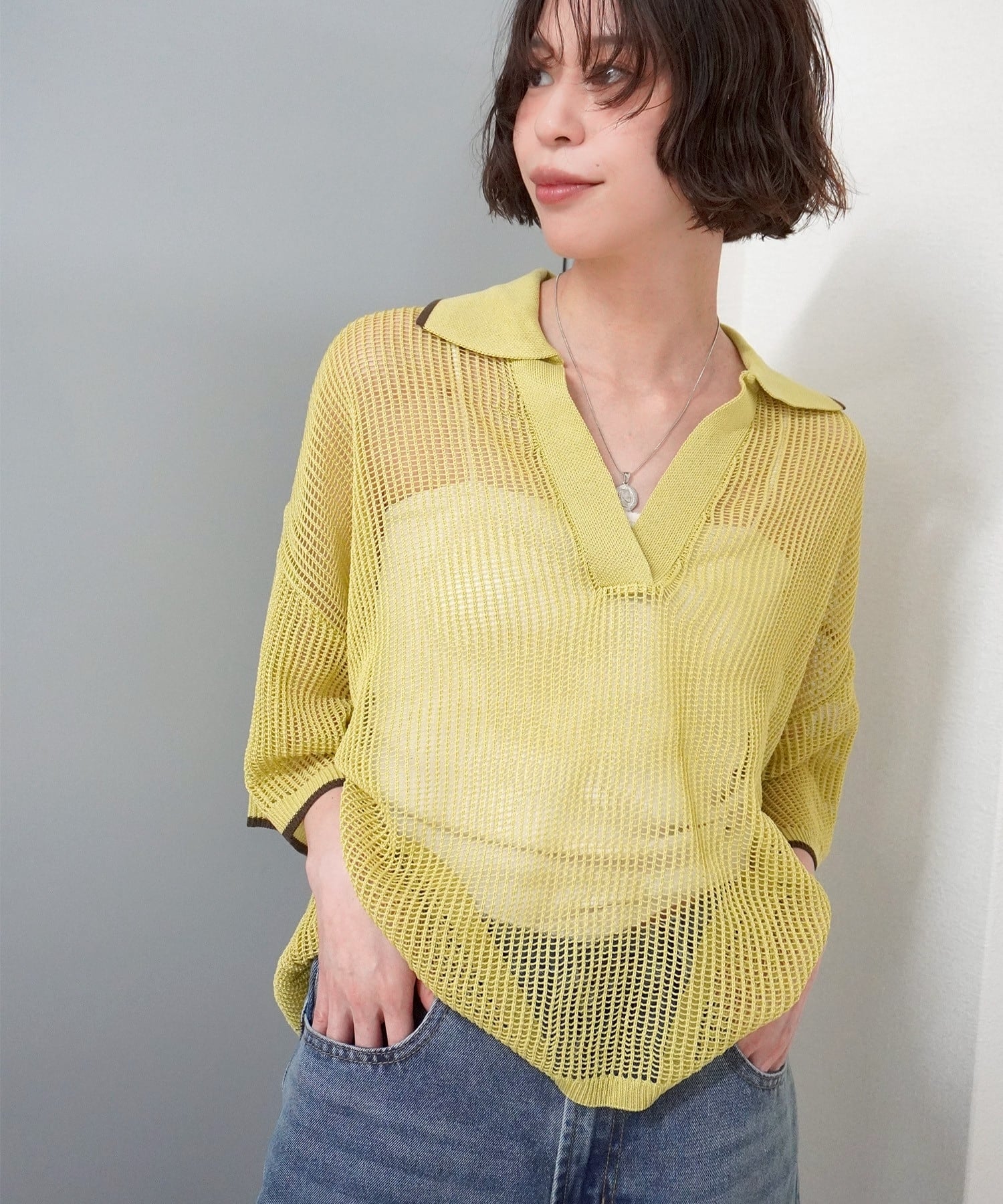 メッシュニット配色PO 5673275(0407)