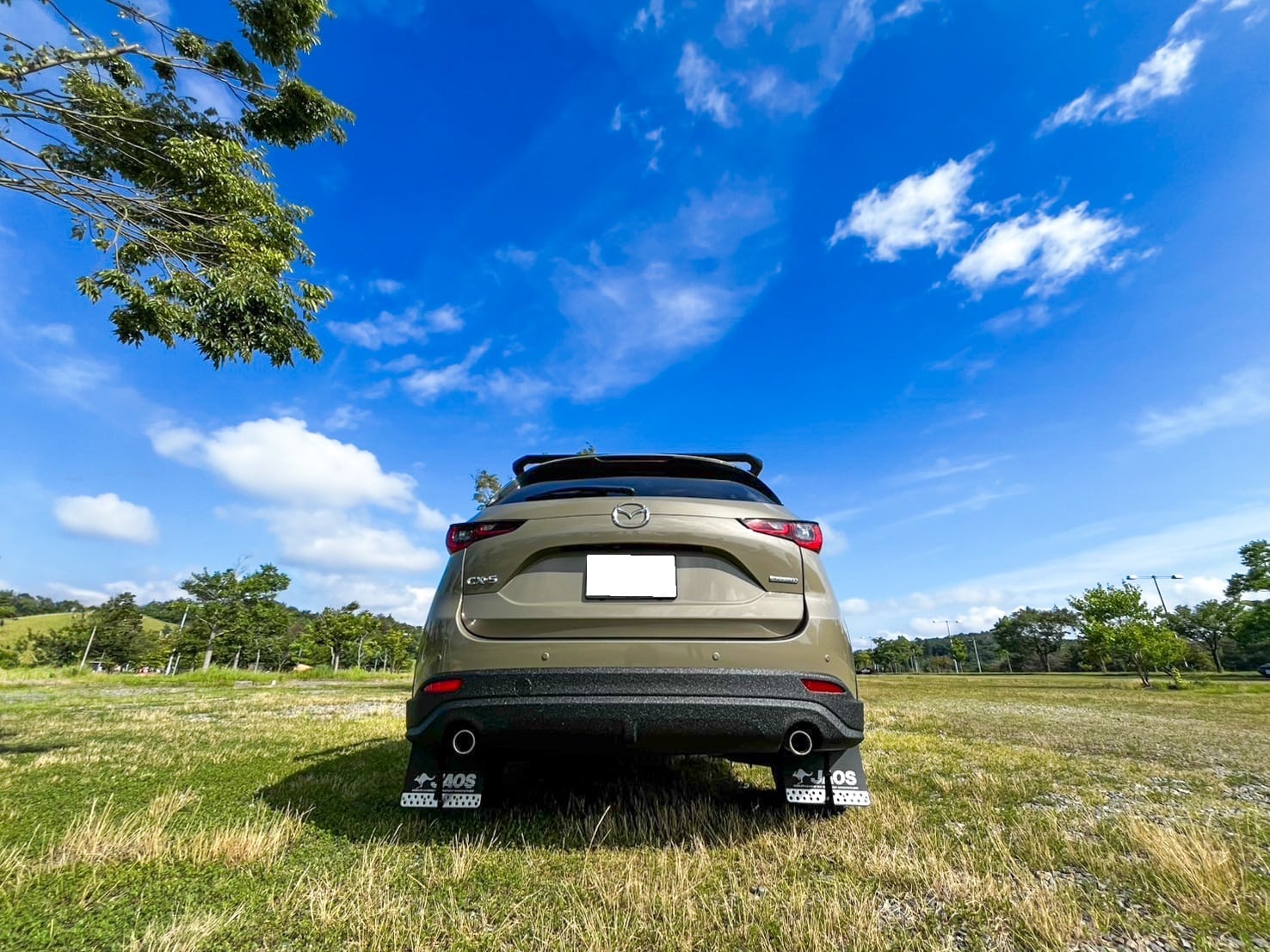 CX-5 KF系 LINE-X塗装済・純正OPリアアンダーガーニッシュ | HIROMAZ