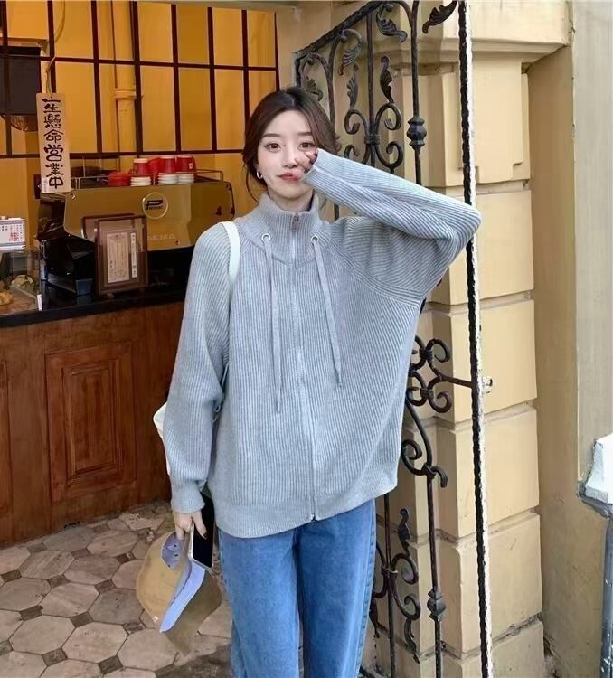 ジップリブニット　AJ12541-804