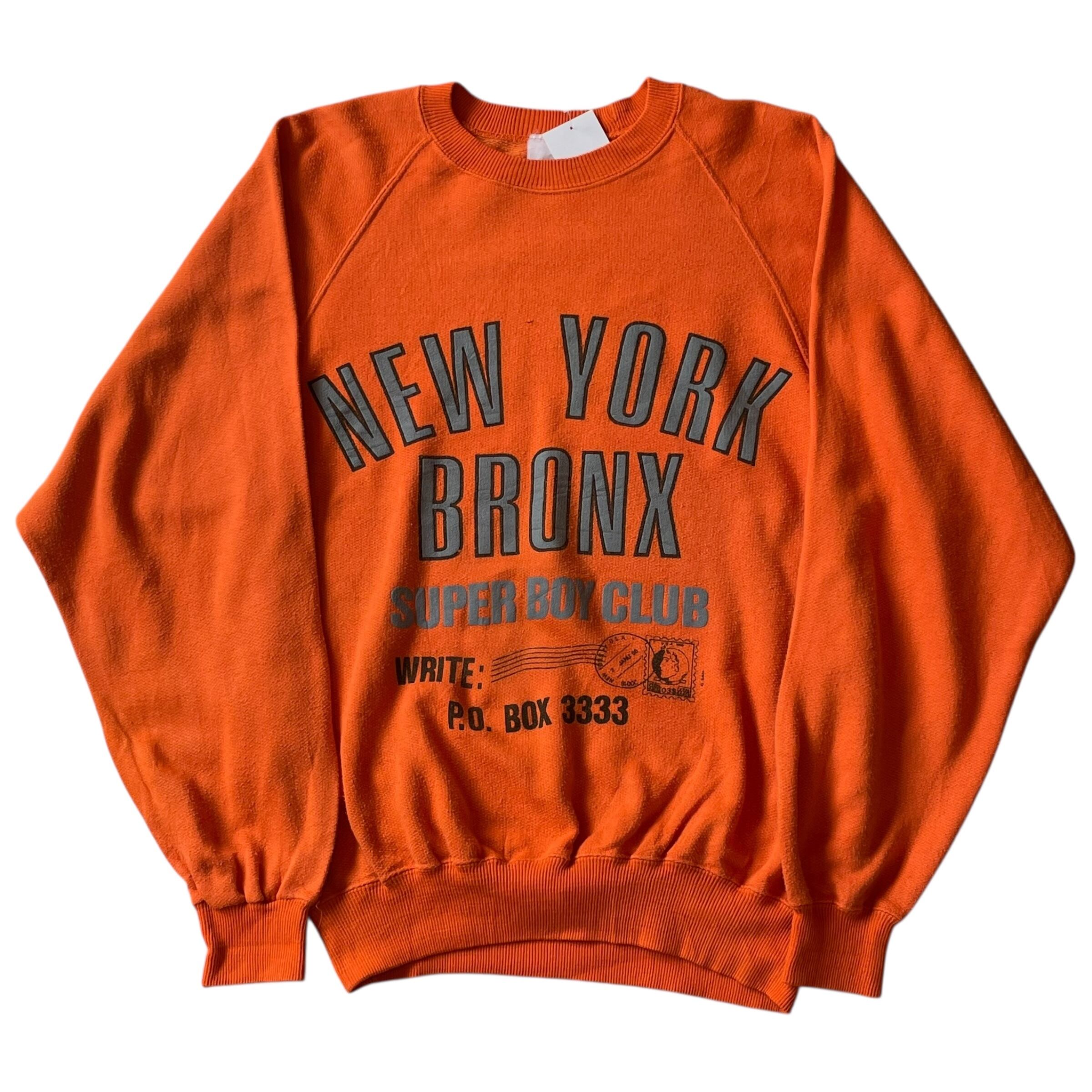 80s NEW YORK BRONX raglan sleeve sweat