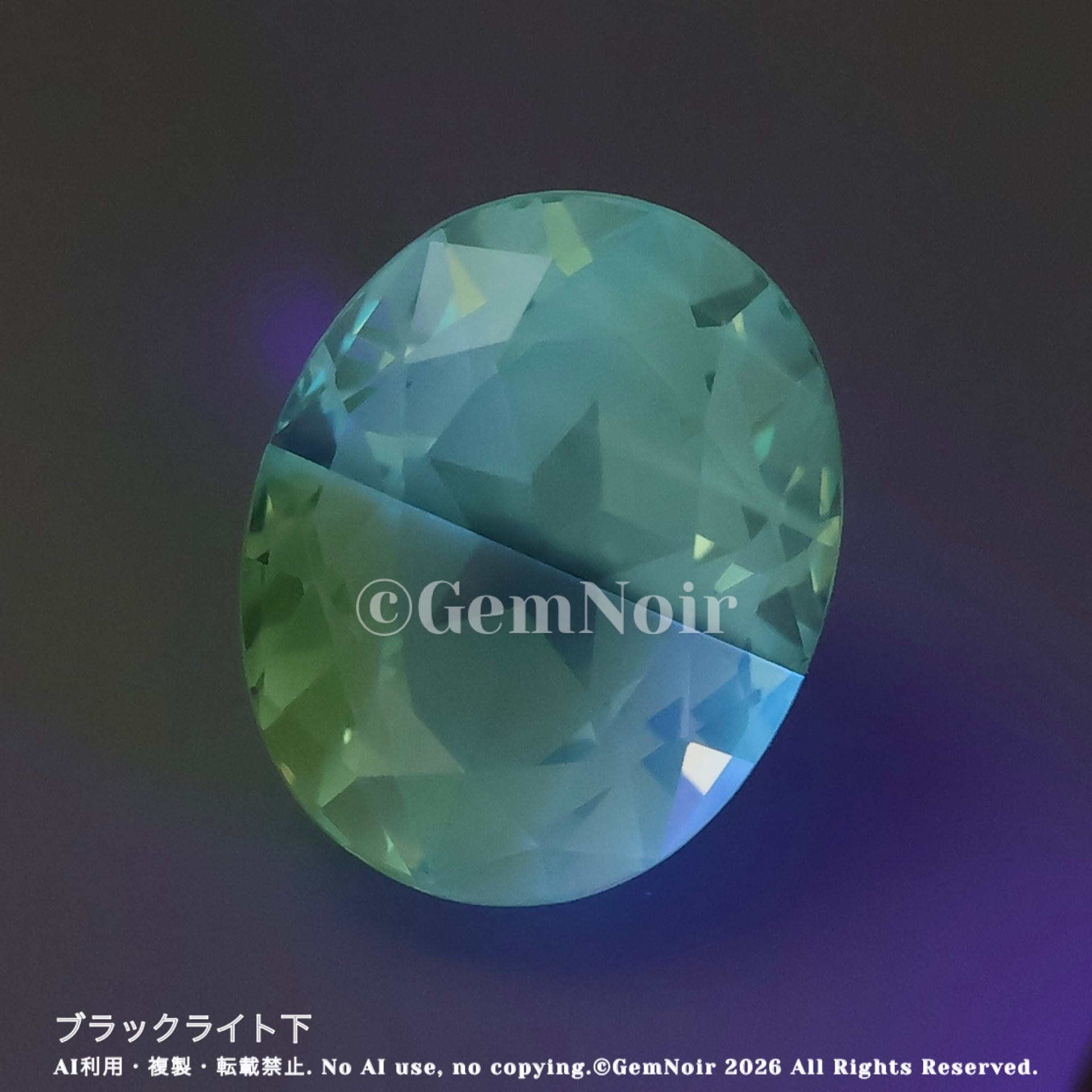 星を宿した水と風の竜のたまご《2》｜バイカラーの宝飾用特殊ガラス