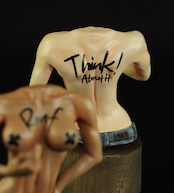 The girl raise middle finger to this rotten world - dashboard accessory /ver.Natural