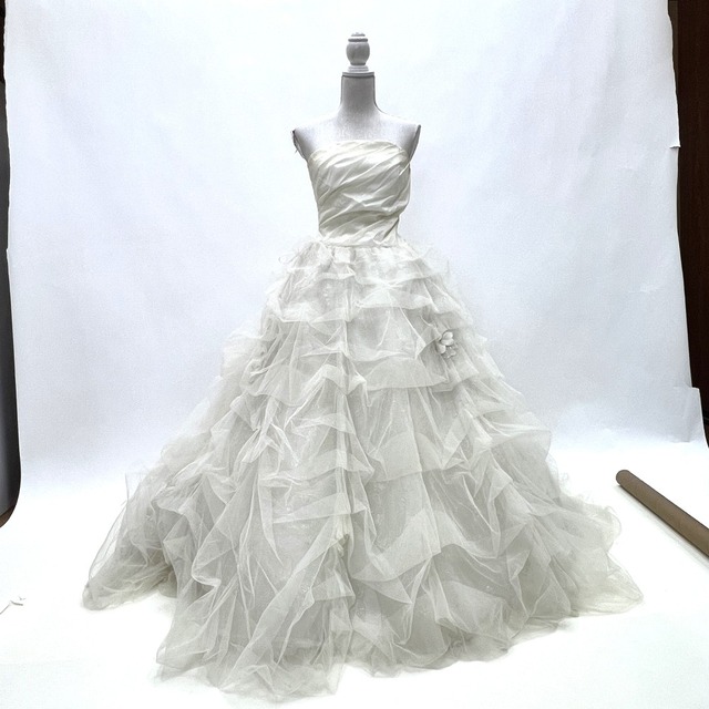 中古 ウェディングドレス プリンセス ホワイト 9号 W-338