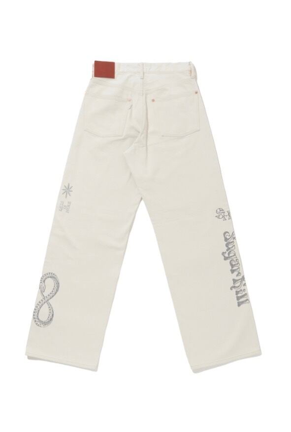 26SS】SUGARHILL TATTOO FLASH PRINT MODERN DENIM REGULAR CUT (ECRU