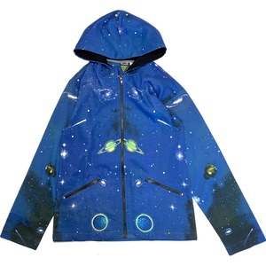 【SPACE TRIBE】JK59 D28B:HOODED ZIP JACKET-SPACE(UNISEX)