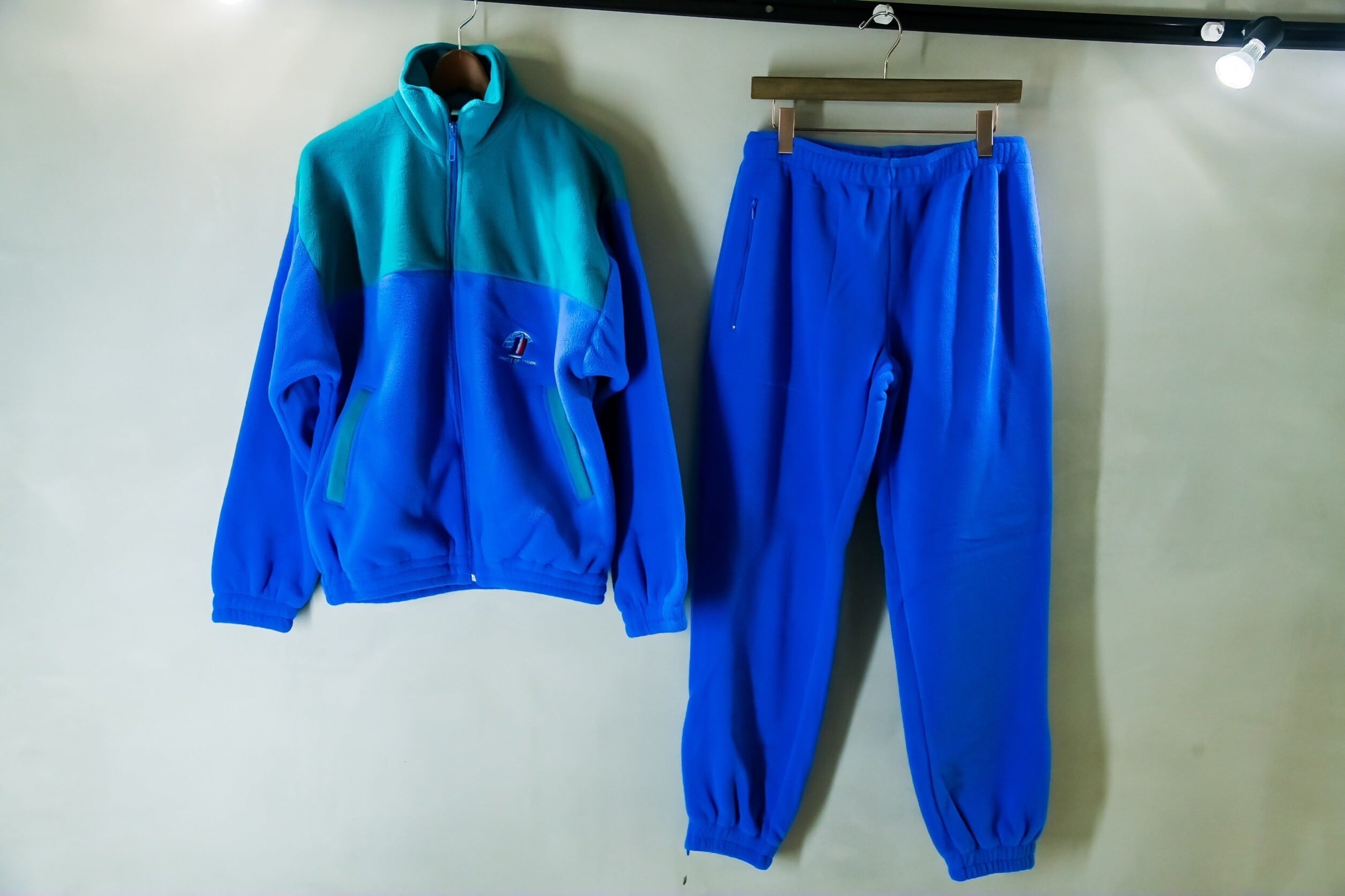 dead stock vintage フランス軍 青 フリース セットアップ MILITARY