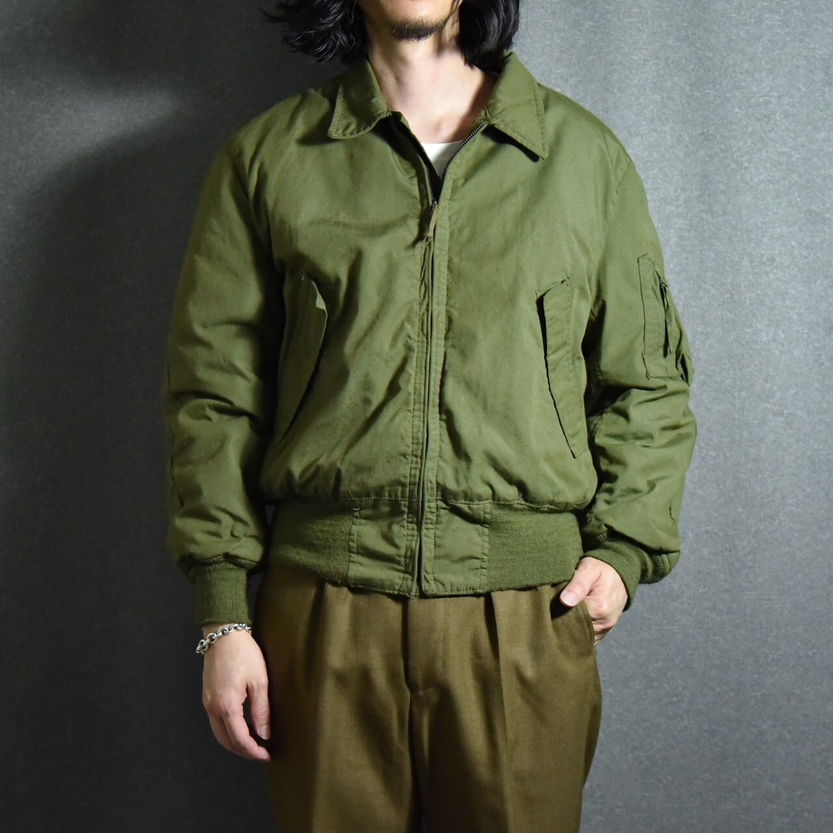80s US ARMY COLD WEATHER CVC TANKERS JACKET アメリカ軍 難燃 
