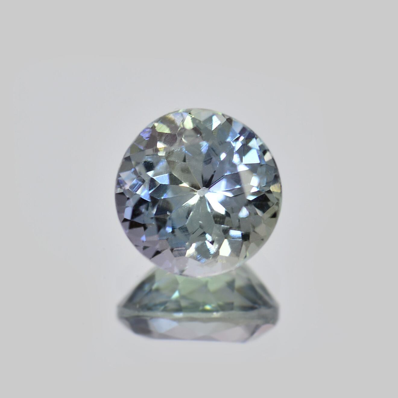 高評価レビュー ルース 0.60ct 非加熱タンザナイト ラウンド CheReine | アクセサリー