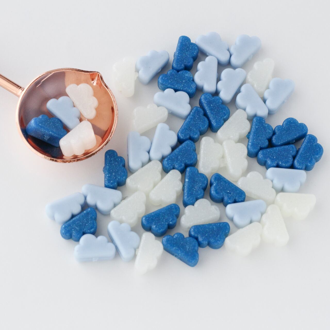 シーリングスタンプ用ワックスビーズ / くも (ブルーmix) / 50粒 | One