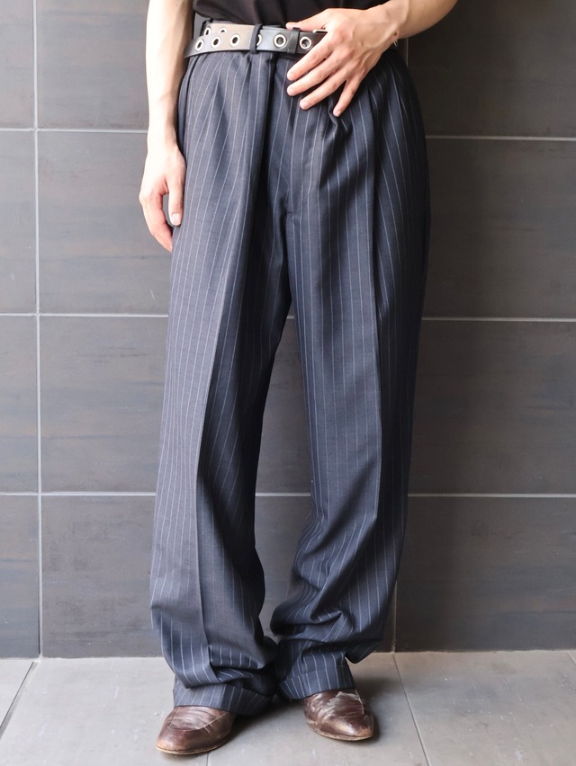 straight stripe double slacks