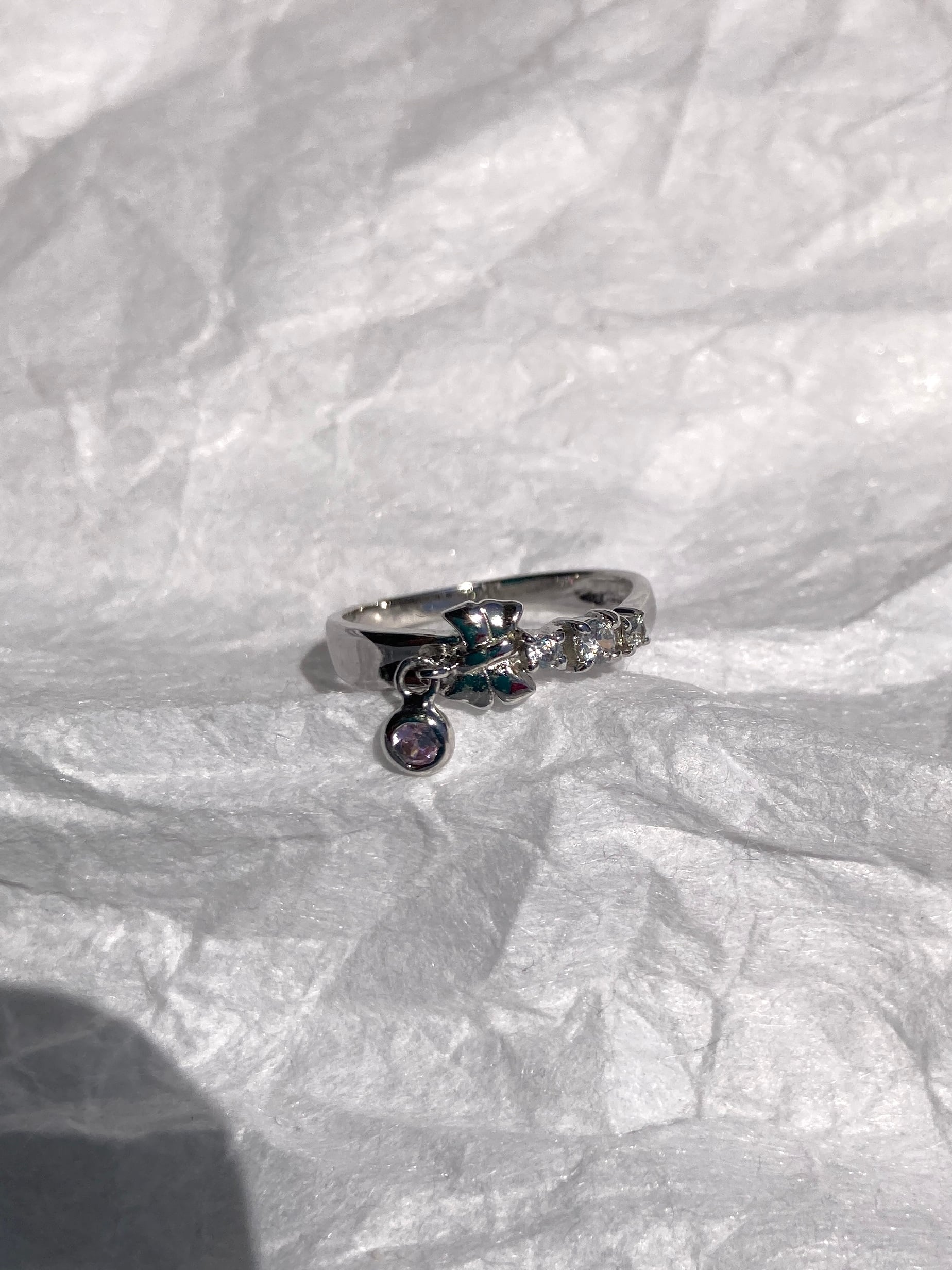 碌山 フラワーデザインリング ローズクォーツ シルバー925