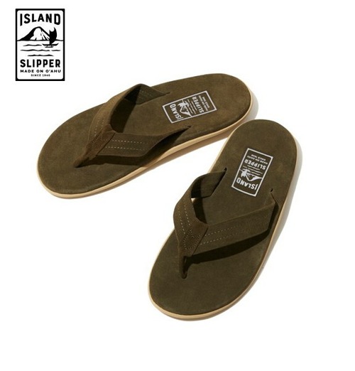 アイランドスリッパ メンズ サンダル トング スウェード レザー ISLAND SLIPPER PT203 ARMY SUEDE