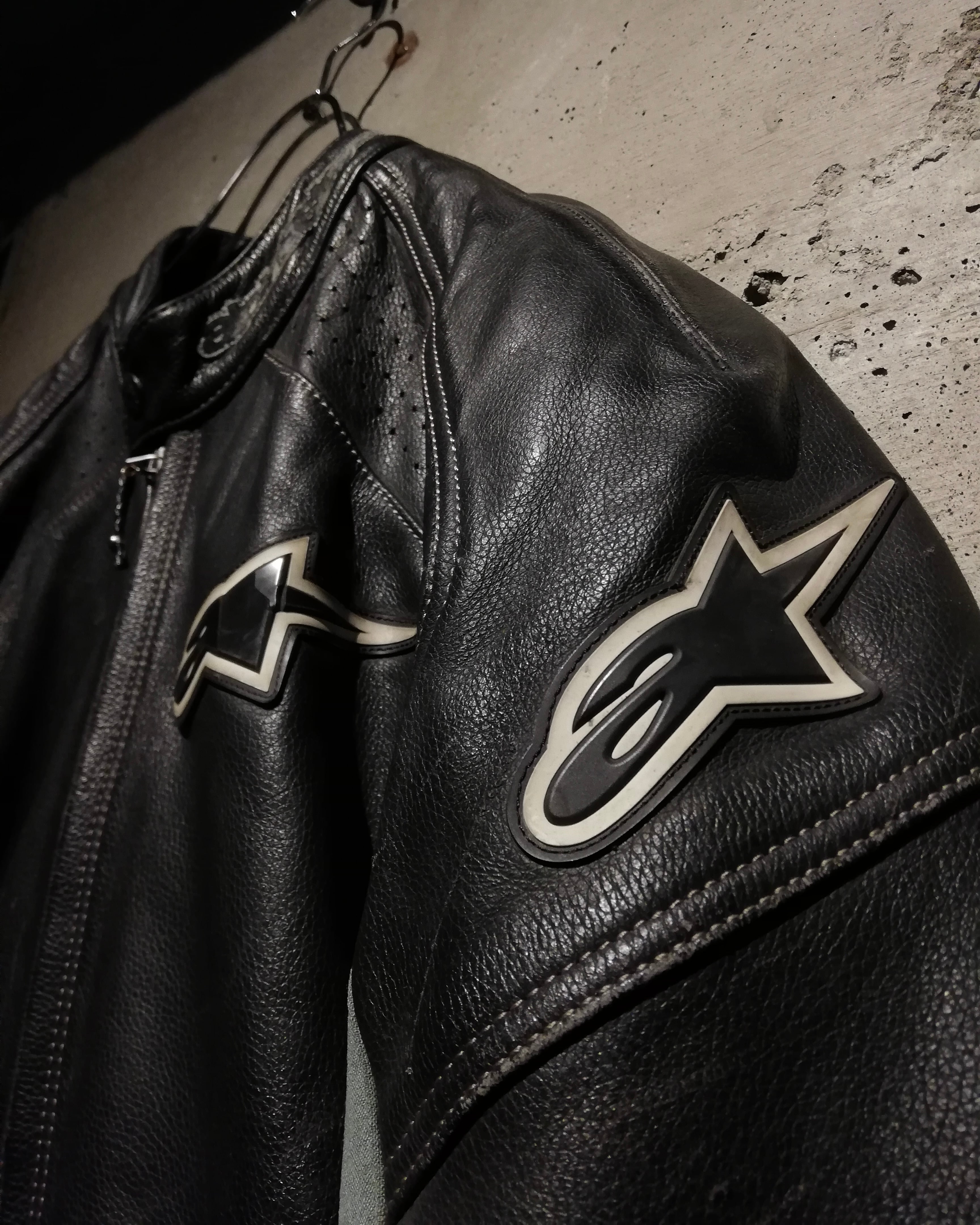 Caka】“Alpinestars” Various Gimmick Racing Leather Jacket | Caka