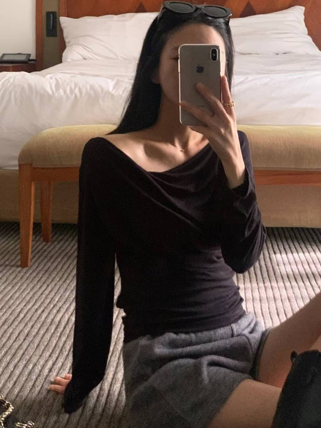 (即納) afarrier / Glory draped tee