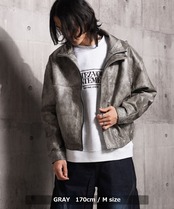 ◆ヴィンテージライク スタンド ショートジャケット◆lf-253-2847