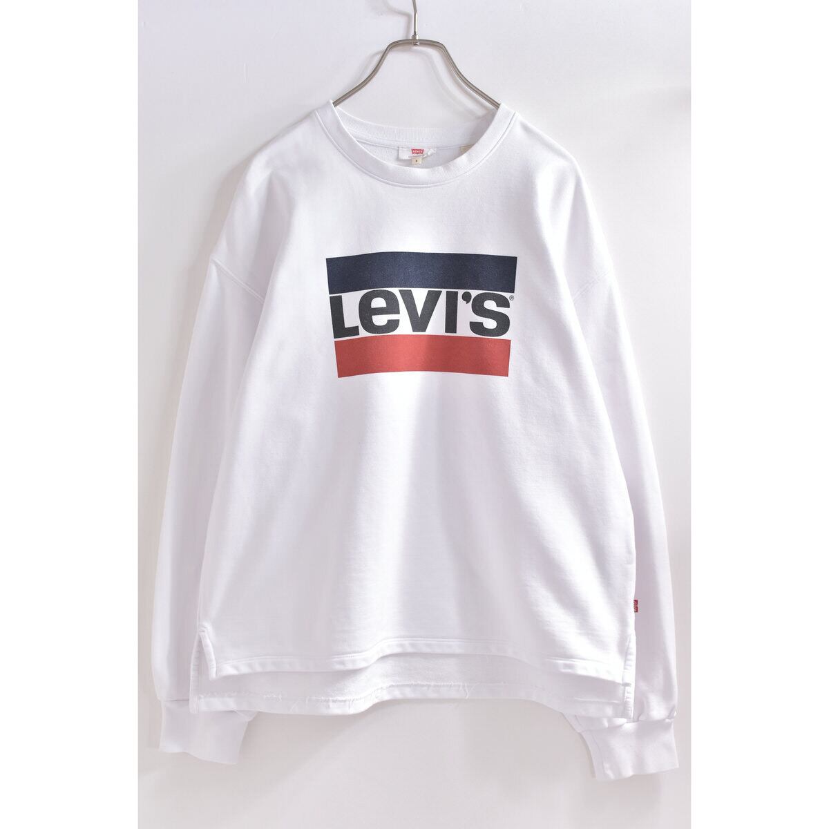 Levi's ロングTシャツ ロンT ブラック ロゴ オシャレ - トップス