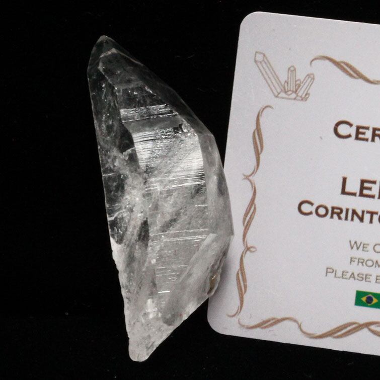 レムリアンシード 水晶 原石 ブラジル ミナスジェライス州 コリント産 証明書付属 一点物 271-554