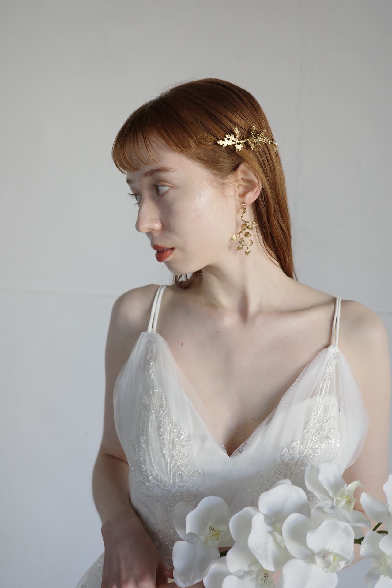 flua flower line comb | ブライダルアクセサリー flua