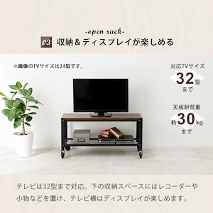 テレビ台 テレビボード テレビラック  ローボード テレビラック 幅80cm ヴィンテージ 木製 アイアン