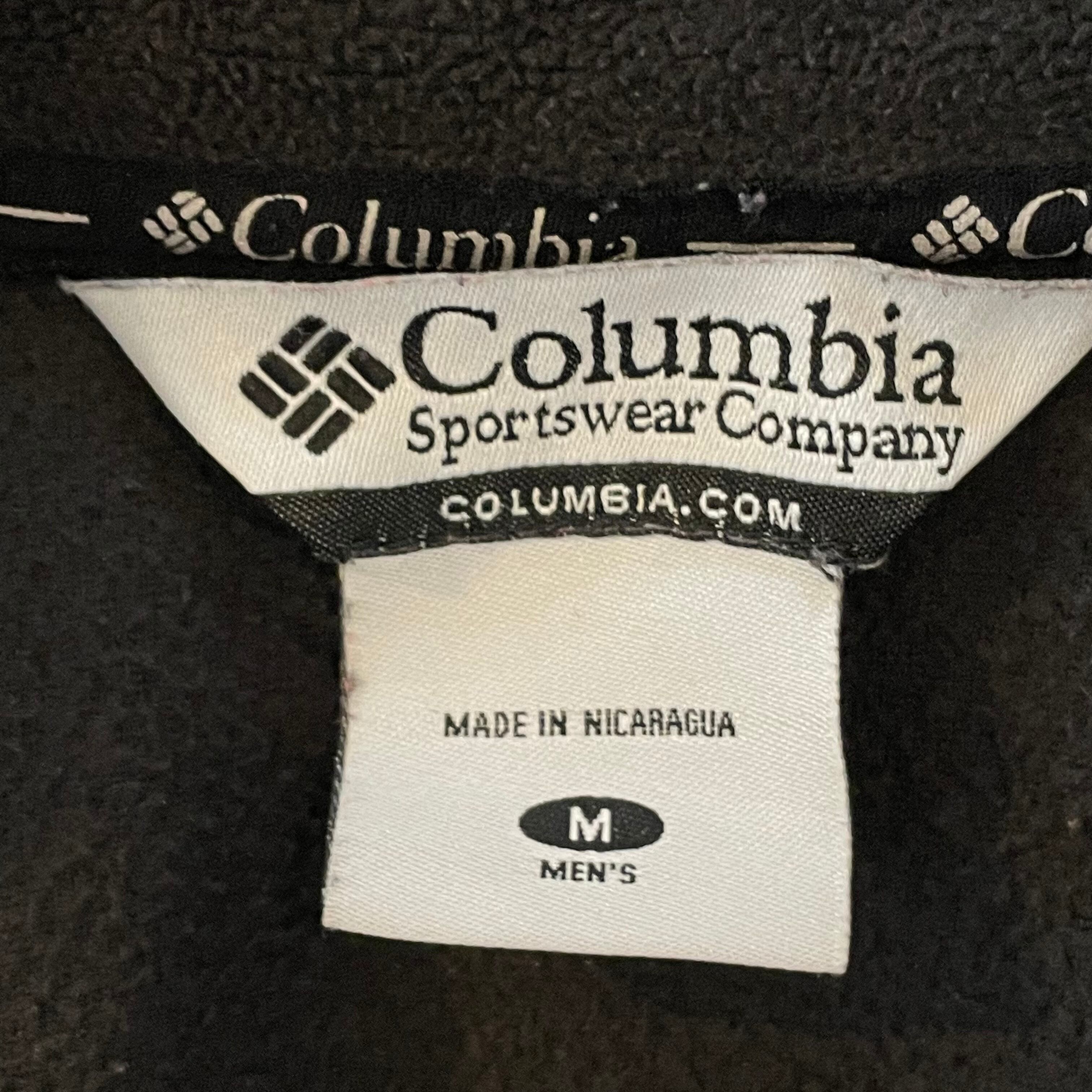 Columbia】フリースジャケット ワンポイントロゴ 刺繍ロゴ 切替 