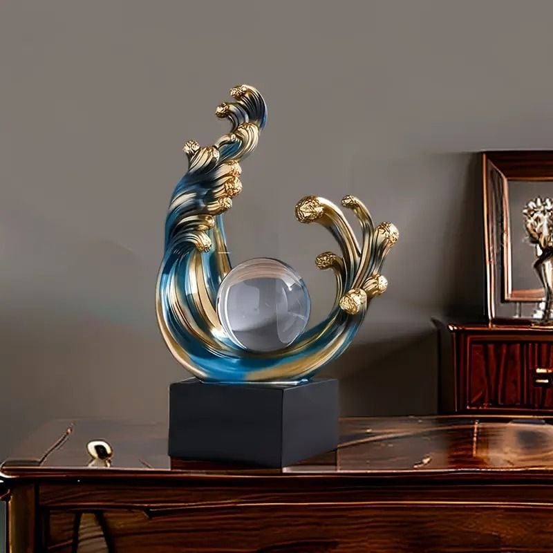 オブジェ 渦巻き 抽象的 エレガント クリスタルボール おしゃれ