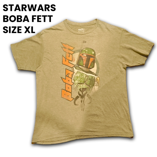 【良デザイン】ヴィンテージ スターウォーズ ボバ・フェット Tシャツ XL 良デザイン】ヴィンテージ スターウォーズ ボバ・フェット T