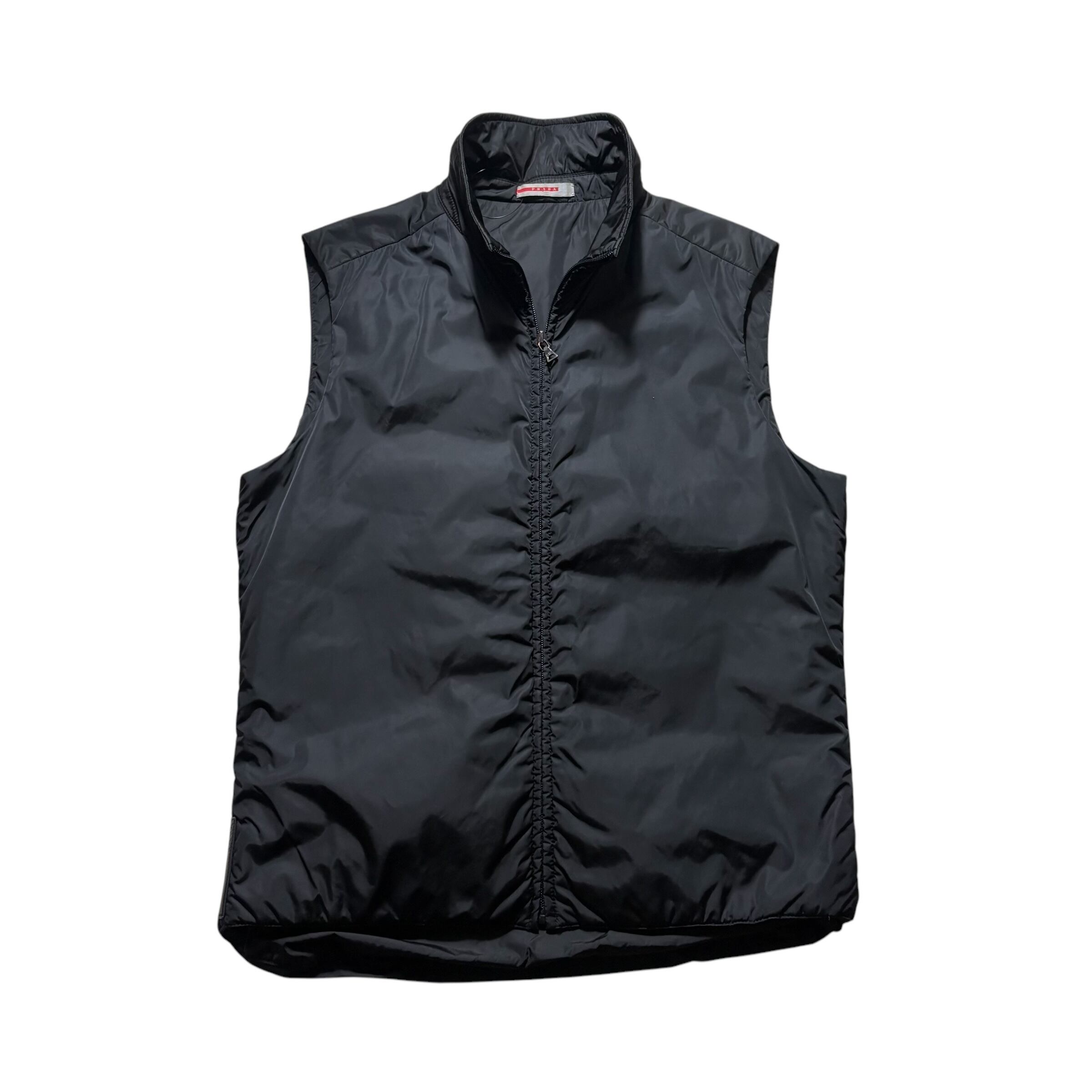 PRADA SPORT black nylon vest | NOIR ONLINE